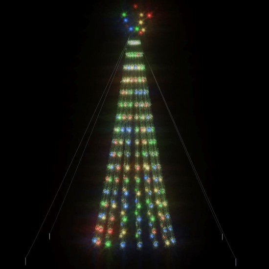 Šviečianti Kalėdų eglutė, 180cm, 275 LED, kūgio formos