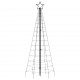 Šviečianti Kalėdų eglutė, 180cm, 220 šaltų LED, kūgio formos