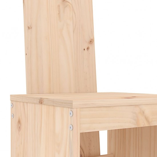 Sodo baro baldų komplektas, 9 dalių, pušies medienos masyvas