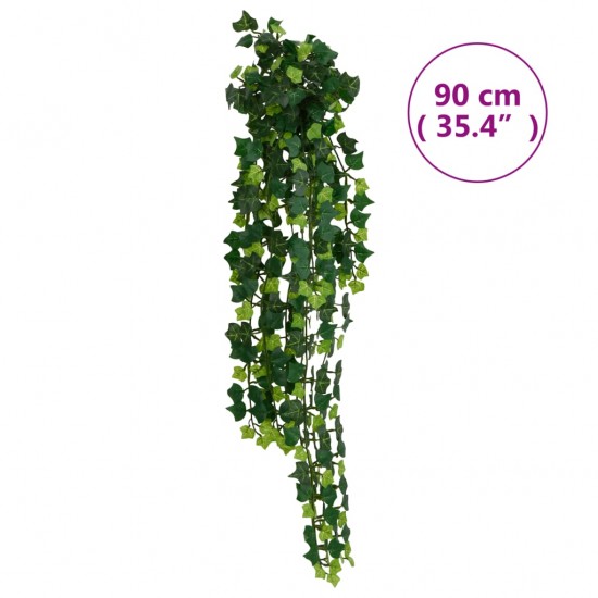 Dirbtiniai pakabinami augalai, 12vnt., žali, 90cm, 339 lapai
