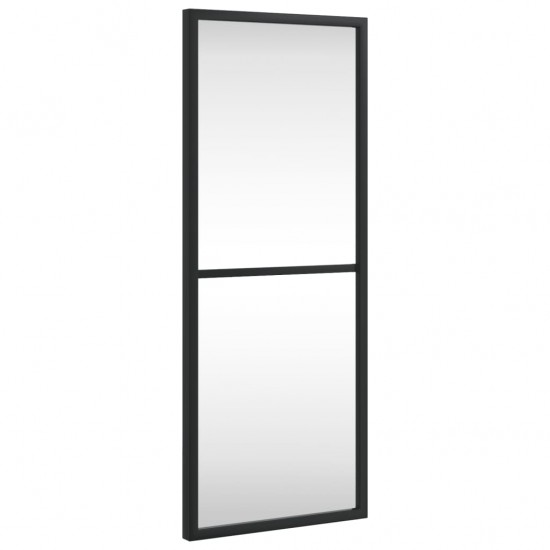 Sieninis veidrodis, juodas, 20x50cm, geležis, stačiakampis