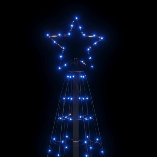 Šviečianti Kalėdų eglutė su smaigais, 180cm, 220 mėlynų LED