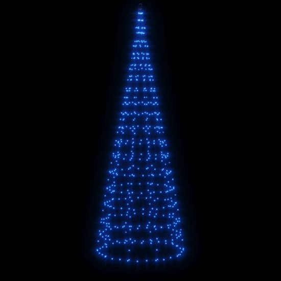 Kalėdų eglutė ant vėliavos stiebo, 300cm, 550 mėlynų LED