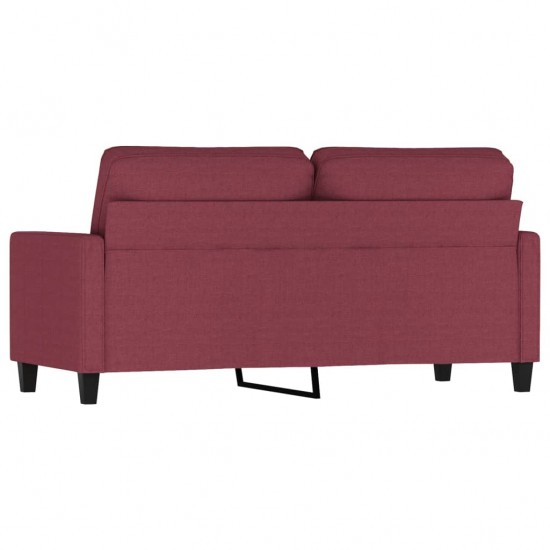 Dvivietė sofa, raudonojo vyno spalvos, 140cm, audinys