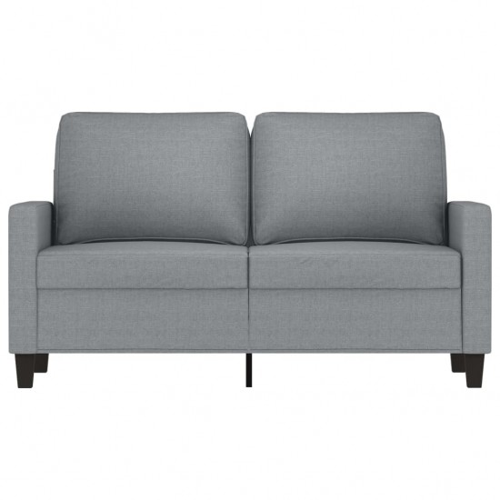 Dvivietė sofa, šviesiai pilkos spalvos, 120cm, audinys