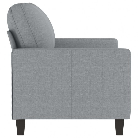 Dvivietė sofa, šviesiai pilkos spalvos, 120cm, audinys