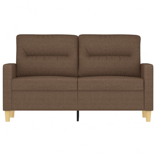 Dvivietė sofa, rudos spalvos, 120cm, audinys