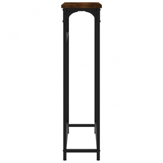 Konsolinis staliukas, dūminio ąžuolo, 75x19,5x75cm, mediena