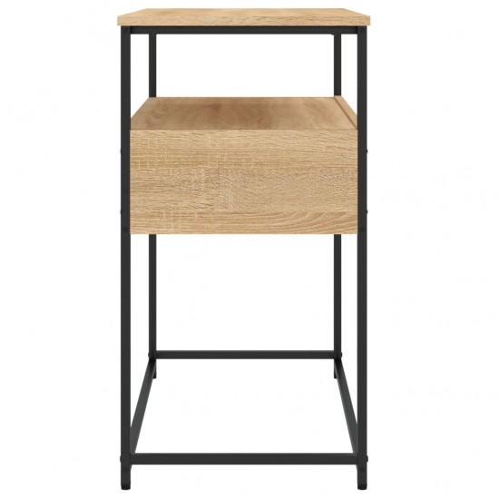 Konsolinis staliukas, ąžuolo, 75x40x75cm, apdirbta mediena