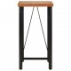 Baro stalas, 55x55x107cm, akacijos medienos masyvas ir geležis