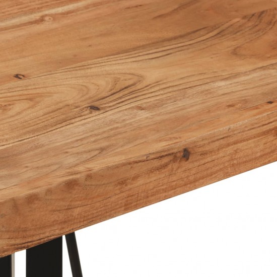 Baro stalas, 55x55x107cm, akacijos medienos masyvas ir geležis