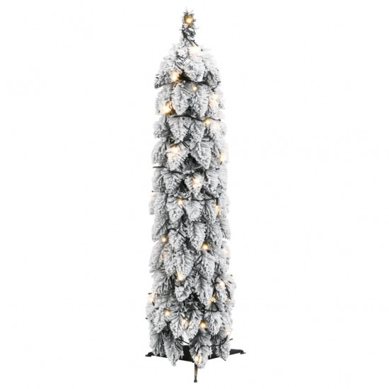 Dirbtinė apšviesta Kalėdų eglutė su 30 LED ir sniegu, 60cm