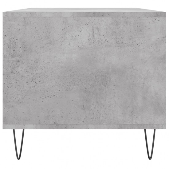Kavos staliukas, betono pilkas, 90x49x45cm, apdirbta mediena