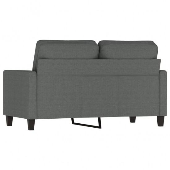 Dvivietė sofa, tamsiai pilkos spalvos, 120cm, audinys