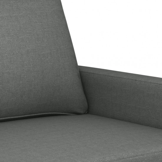 Dvivietė sofa, tamsiai pilkos spalvos, 120cm, audinys