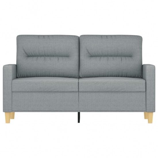 Dvivietė sofa, šviesiai pilkos spalvos, 120cm, audinys