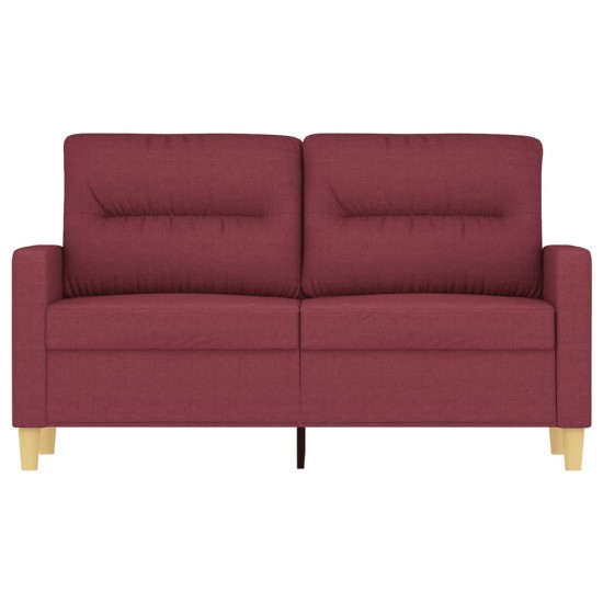 Dvivietė sofa, raudonojo vyno spalvos, 120cm, audinys