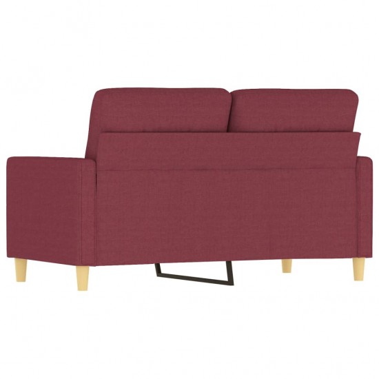 Dvivietė sofa, raudonojo vyno spalvos, 120cm, audinys