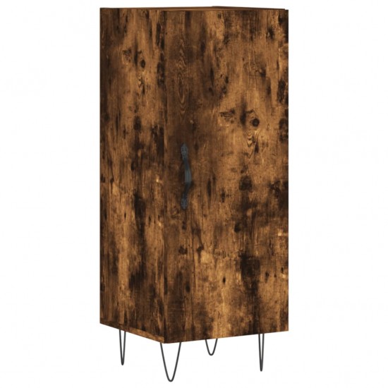 Komoda, dūminio ąžuolo spalvos, 34,5x34x180cm, apdirbta mediena