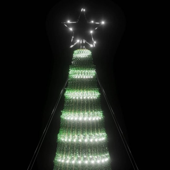 Šviečianti Kalėdų eglutė, 300cm, 688 šaltos LED, kūgio formos