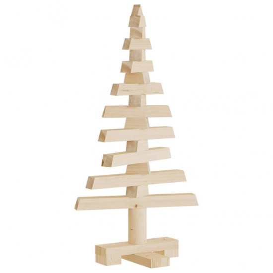 Medinė Kalėdų eglutė, 60 cm, pušies medienos masyvas