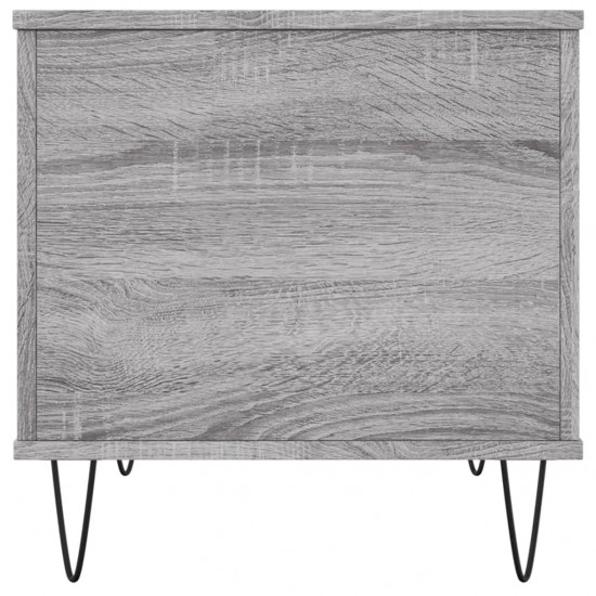 Kavos staliukas, pilkas ąžuolo, 60x44,5x45cm, apdirbta mediena