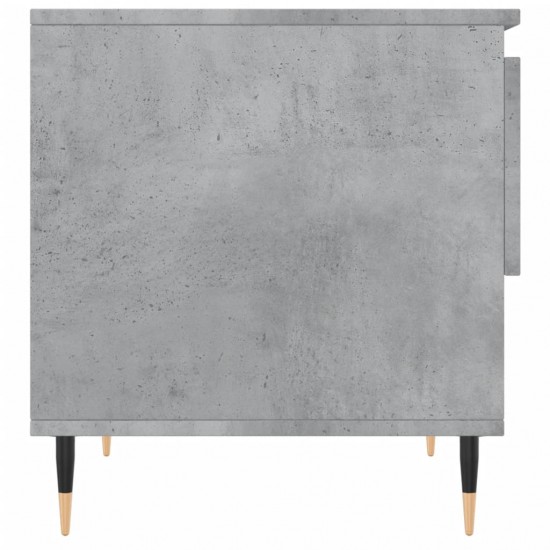Kavos staliukas, betono pilkas, 50x46x50cm, apdirbta mediena