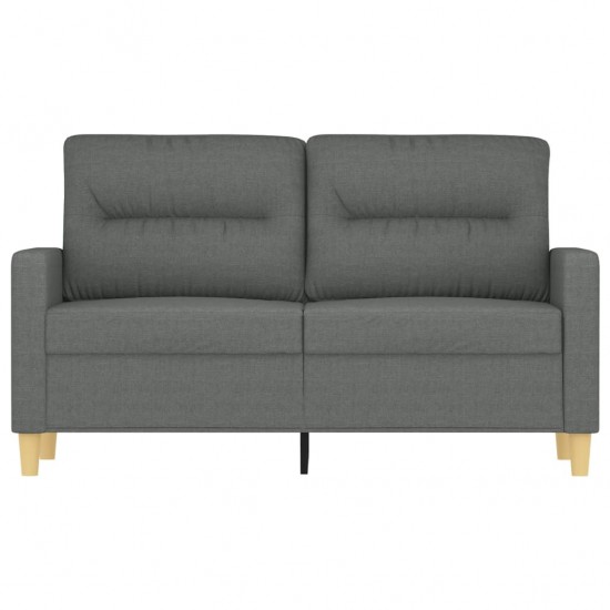 Dvivietė sofa, tamsiai pilkos spalvos, 120cm, audinys