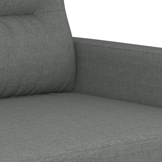 Dvivietė sofa, tamsiai pilkos spalvos, 120cm, audinys