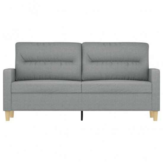 Dvivietė sofa, šviesiai pilkos spalvos, 140cm, audinys