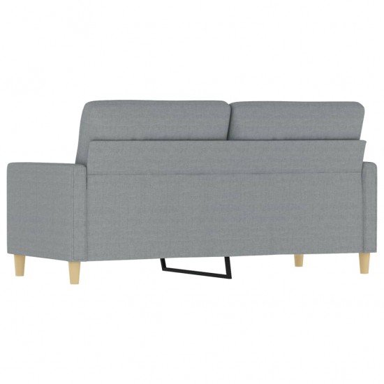 Dvivietė sofa, šviesiai pilkos spalvos, 140cm, audinys