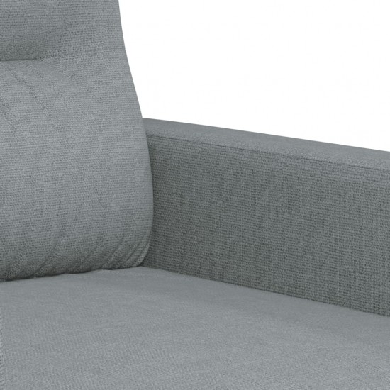 Dvivietė sofa, šviesiai pilkos spalvos, 140cm, audinys