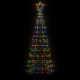 Šviečianti Kalėdų eglutė, 180cm, 220 spalvotų LED, kūgio formos