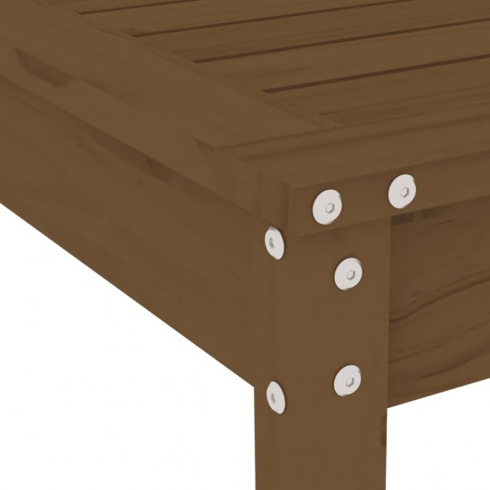 Sodo valgomojo baldų komplektas, 5 dalių, medaus rudas, pušis
