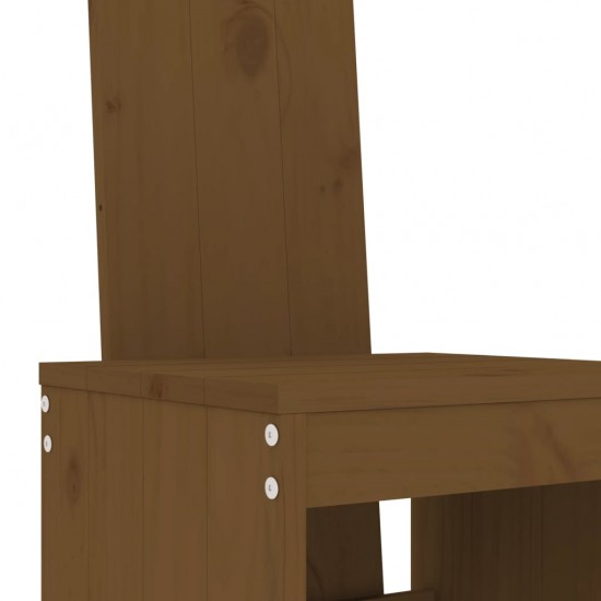Sodo baro baldų komplektas, 9 dalių, medaus rudas, pušis