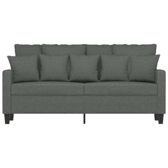 Dvivietė sofa, tamsiai pilkos spalvos, 140cm, audinys