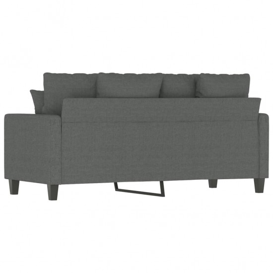 Dvivietė sofa, tamsiai pilkos spalvos, 140cm, audinys