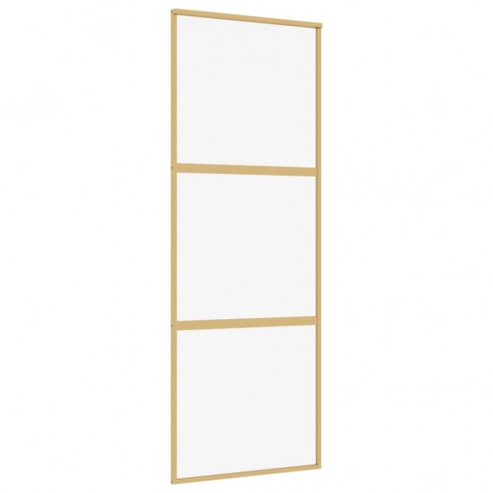 Stumdomos durys, auksinės, 76x205cm, ESG stiklas ir aliuminis