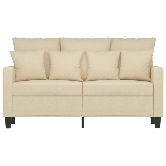 Dvivietė sofa, kreminės spalvos, 120cm, audinys