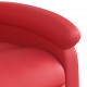 Atlošiamas krėslas, raudonos spalvos, dirbtinė oda