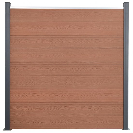 Tvoros segmento rinkinys, rudos spalvos, 872x186cm, WPC