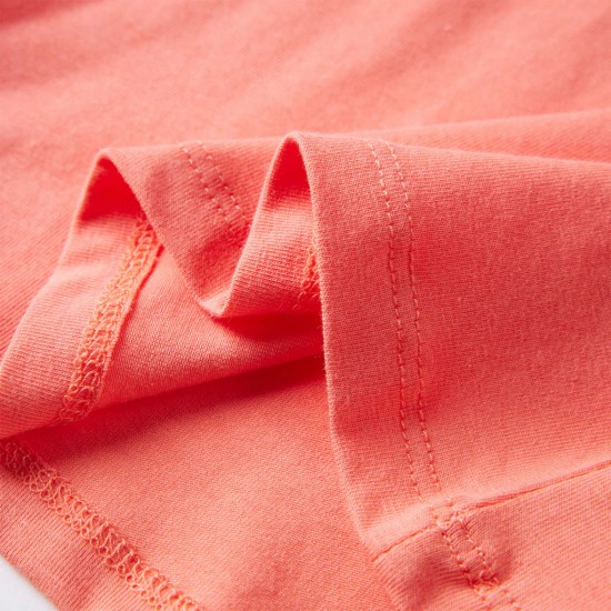 Vaikiški marškinėliai ilgomis rankovėmis, koralų spalvos, 92 dydžio