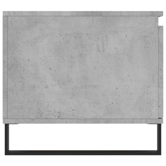 Kavos staliukas, betono pilkas, 100x50x45cm, apdirbta mediena