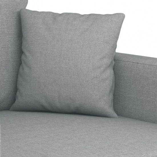 Sofos komplektas su pagalvėmis, 3 dalių, pilkas, audinys