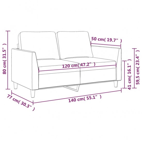 Dvivietė sofa, juodos spalvos, 120cm, dirbtinė oda