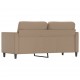 Dvivietė sofa, kapučino spalvos, 140cm, dirbtinė oda