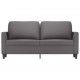 Dvivietė sofa, pilkos spalvos, 140cm, dirbtinė oda