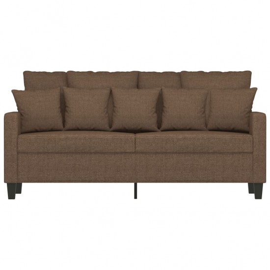 Dvivietė sofa, rudos spalvos, 140cm, audinys