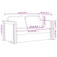 Grindų sofa-lova, 2-1, šviesiai pilka, 122x204x55cm, aksomas