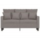 Dvivietė sofa, taupe spalvos, 120cm, audinys